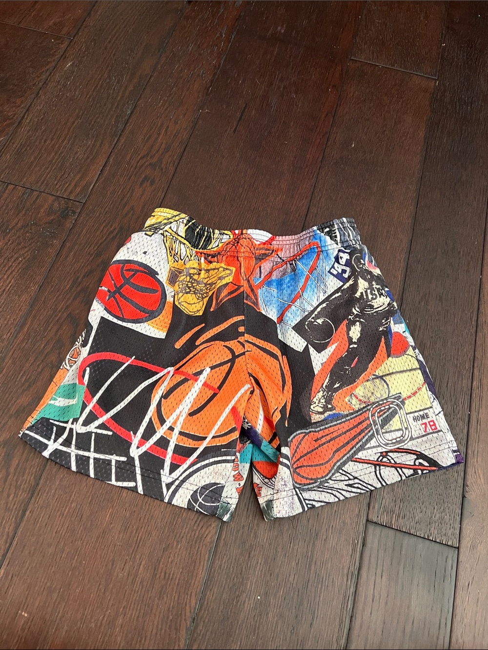 Overtime  Multicolor Athletic Basketball Print Shorts
